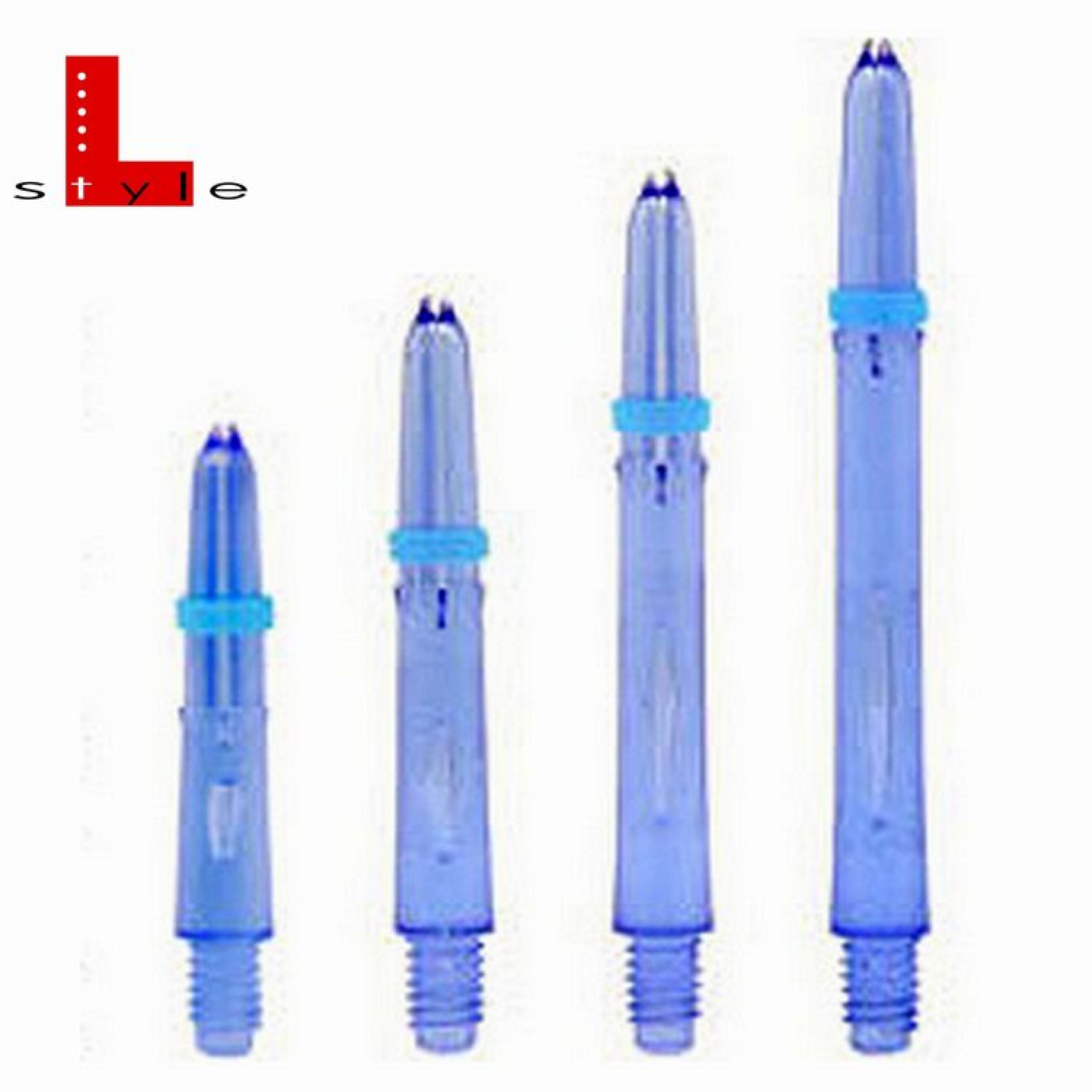 Laro Schäfte transparent tiefblau / L-Style